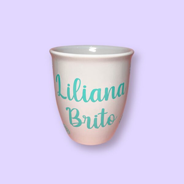 Taza con nombre personalizado blanca de 354ml,con estampado personalizado