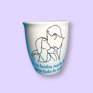 Taza con silueta personalizada 354ml con frase personalizado