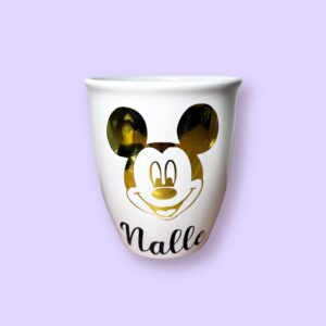 Taza con diseño de disney personalizado color blanca