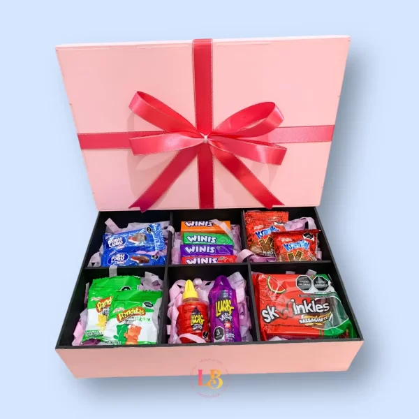 Caja con listón en moño