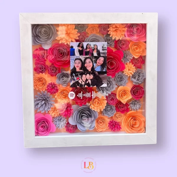 Shadow box “Jardin floral”