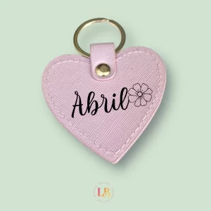 Llavero de corazon + nombre